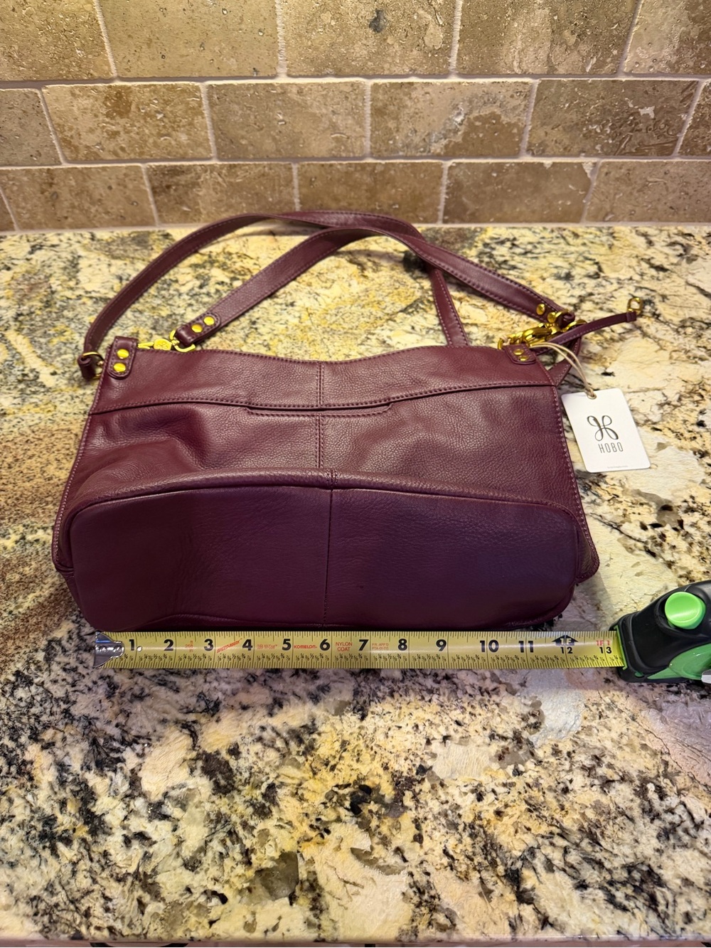 Hobo Women's Leather Shoulder Bag in Mulberry Glaze - Picture 3 of 9